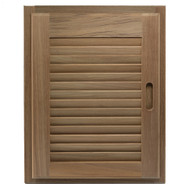 Whitecap Teak Louvered Door & Frame Right Hand 15"x20" 60724 Boat Sailboat Marine