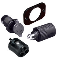 Marinco ConnectPro Charging/Trolling Receptacle, Plug & 6-Guage Adapter 12VCP6