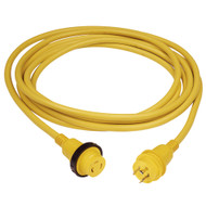 Marinco 30 Amp PowerCord PLUS Cordset w/Power-On LED Yellow 50ft 199119 Marine