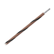 Pacer 14 AWG Gauge Striped Marine Wire 1000' Spool Brown w/Black Stripe  Boat