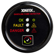 Fireboy-Xintex Gasoline Fume Detector Black Bezel 12/24V G-1B-R Boat Marine