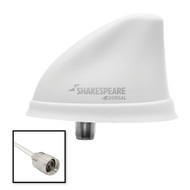 Shakespeare Dorsal Antenna White Low Profile 26' RGB Cable PL-259 5912-DS-VHF-W