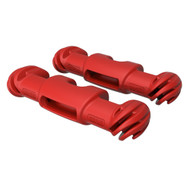 Snubber quick fender fastener RED PAIR for all Handrails chain rope bar S51206