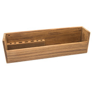 Whitecap Teak Navigation Rack 5"Hx16-3/4"Wx3-1/2"D Organizer Holder 62532 Boat