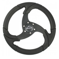 Schmitt Marine Folletto 14.2" Steering Wheel Black 3/4" Shaft Cap PU026104-R