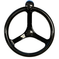 Schmitt Marine Carbon Fiber Primus Steering Wheel 13.5" w Finger Grip 3/4"Shaft 7461321FGK-CFN