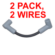 2 PACK Spark Plug Wire 6" Long for Johnson Evinrude 10-15-20-25-30-40-45-50HP