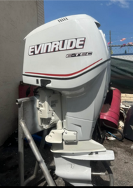 2014 Evinrude 250 ETEC Outboard Engine 25" 570 Hours Fly by Wire controls