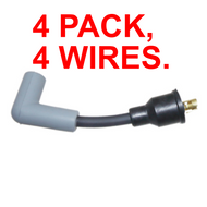 4 PACK Mercury Force 60-75-90-100-115-125-140 Wire 5" Spark Plug 84-813715A9