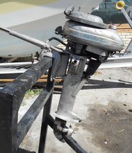 1953 Lauson 3.5HP Outboard Engine Motor 4 Stroke Vintage turns