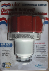 Rule 46DR Cartridge Motor 800 GPH for Bilge Pump Tournament Series Boat Marine