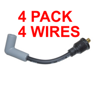 4 PACK Mercury Force 80-85-90-115-125 Wire 7" Spark Plug 821945A 813706A F718503