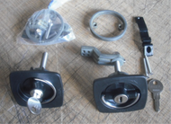 2PACK Perko Black Flush Lock 1 KEY Offset Cam Bar Flexi Polymer 2.5"x2.5" 0931DP1