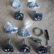 5PACK Perko Black Flush Lock 1 KEY Offset Cam Bar Flexi Polymer 2.5"x2.5" 0931DP1