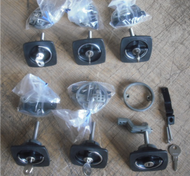 6PACK Perko Black Flush Lock 1 KEY Offset Cam Bar Flexi Polymer 2.5"x2.5" 0931DP1