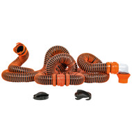 Camco RhinoEXTREME 20' Sewer Hose Kit w/4 In 1 Elbow Caps 39867 Boat Marine