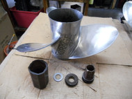 Mercury MIRAGE Right Hand SS. Propeller 15.5" x 17P BRP HUB 3 Blades 48-18278