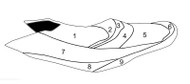 Sea-Doo GTX LTD iS 260 &  GTX LTD 215 Seat Cover Custom Choice Blacktip 108BT133