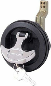 Perko 1091DP1BLK Surface Mount Lock T Handle Key Latch Offset Cam Ba Marine Part