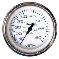 Faria 33811 Chesapeake White SS Speedometer 60 MPH Mechanical-Pitot Gauge Boat