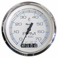 Johnson Evinrude Tachometer/SystemCheck Gauge Faria 33850 Chesapeake S.S. White