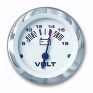 Sierra Lido 65506P Voltmeter 2" Gauge 8-12-18V DC Inboard Outboard Boat Marine