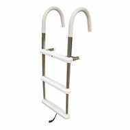 JIF Marine EPV3 Telescoping Gunwale Boarding Hook Ladder 3-Step Folding MD