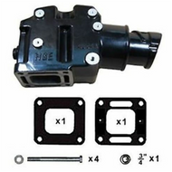 Mercruiser V6 V8 Aluminum Exhaust 4 Riser ALUMINUM Elbow 807988 807914 44354A