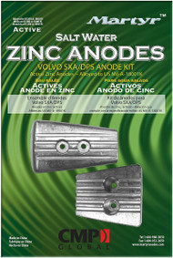 Martyr CMSXAKITZ Anode ZINC Kit For Volvo Penta SX-A/DPS Engine Boat Marine