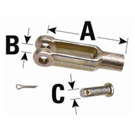 SeaStar Clevis for 6400 Series, A: 2-1/4", B: 11/32", C: 5/16" 029132-001 MD