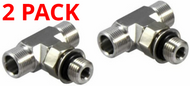 SeaStar HF6005 Tee Fitting 2PACK ORBx3/8" Cylinder For Helm-Hydraulic cylinder