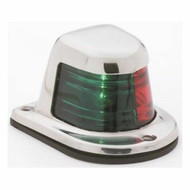 Attwood 66318-7 Navigation Bi-color Green-Red Bow Light Stain Steel Deck Mount 