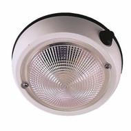 Perko 1253DP2WHT Exterior Surface Mount Dome Light Dimens 6"x2" Boat Marine
