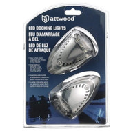 Attwood LED Docking light 6522SS7 Clamshell Stainless Steel Bezel Wider Beam
