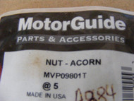 NEW MotorGuide Mariner Nut Acorn MVP09801T Outboard bag x5