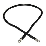 Boat Outboard Battery Cable 4 Black 3' or 36''AWG 5/16 Ring Bare Copper Boat