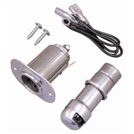 Marpac Stamped 304 Stainless Steel Cigarette Lighter Chart Light 12V Boat RV Cam