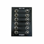 Marpac Switch Panel 6 Gangs with Boots 4-1/2" W x 6-1/4" H 15Amp #8 Fasteners MD