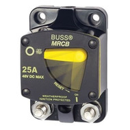 Blue Sea 187-Series Thermal Circuit Breaker Surface Mount 25 Amp Max 48V DC