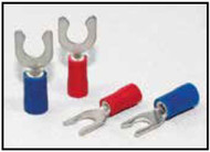 100 Vinyl Insulated Snap Electrical Spades 16-14 AWG #10 BLUE MD