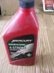 Mercury Synthetic Blend Mercruiser Outboard Oil SAE 25W-40 Marine "  16 Oz