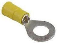 100 Vinyl Insulated Ring Terminal 12-10 Gauge YELLOW 1/2" MD