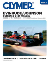 Johnson Evinrude Clymer Manual Covering 85-300 HP 2-Stk 95-02 B737 Outboard EI