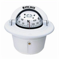 Ritchie Explorer Compass F-50W White Flush Mount Designer White Boat Marine