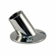 Marpac Cast Stainless Steel Rail Fitting 60Deg  Round Base 7/8" tube HW030020