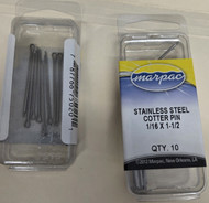 10 Marpac 1/16 x 1-1/2 Cotter Pins Stainless Steel 360052-DON .7-5020