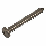 100 Phillips Oval Head Self-Tapping Screws #10 x 1-1/4" Stainless Steel B-640 MD