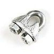 SAMCO SALES Galvanized Zinc Plated Wire Rope Clip Clamp 1/8" WRC-1/8 GLV