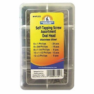 Handi-Man Marine Self-Tapping Screw Kit - Oval Head HP102 Stainless steel