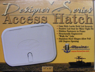 TH Marine HDS-1115-2DP Designer Access Hatch 11x15 Polar White Boat Storage MD